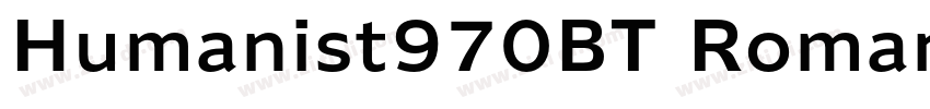 Humanist970BT Roman字体转换